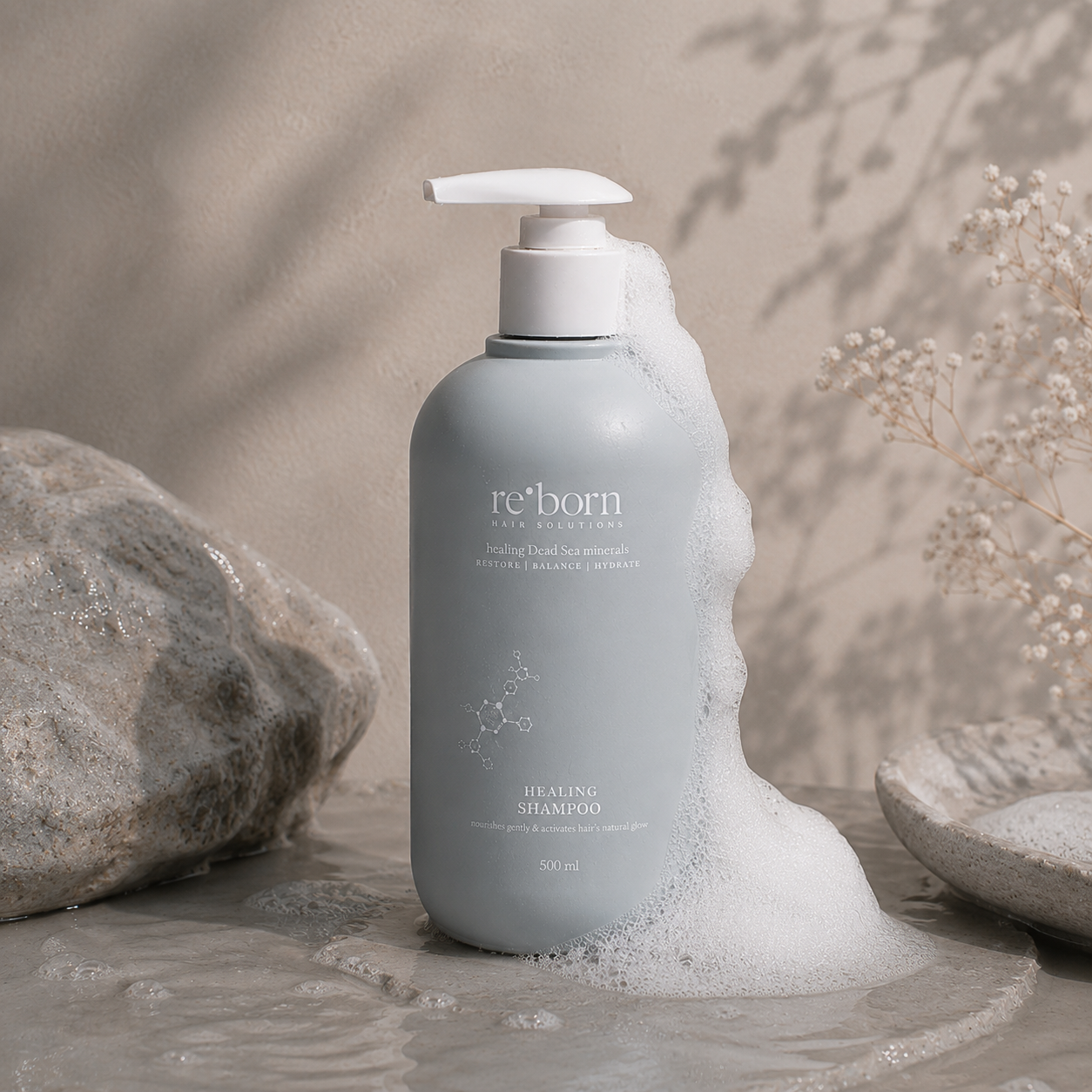 Re-Born Black Mud Shampoo – Healing Shampoo